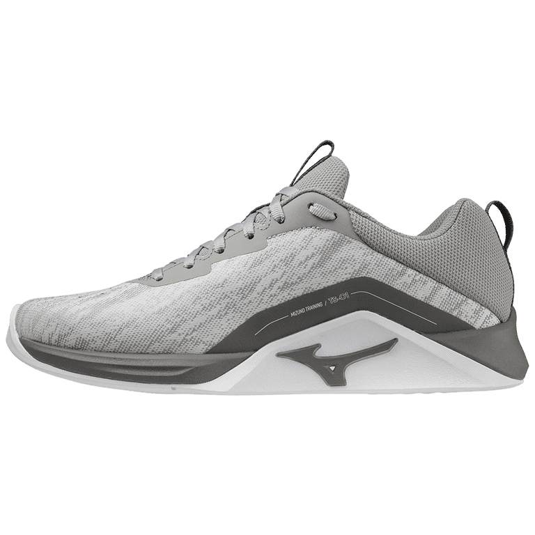 Mizuno White and Gray Men\'s Athletic Shoes Mizuno Wave Enforce Tour 2 Mens Tennis Shoe - White/Black  main image 2
