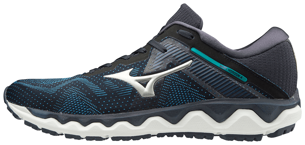 Mizuno Men s Wave Horizon 4 Running Shoe Size 10 Navy Blazer