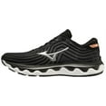 thumbnail image 1 of Mizuno Men's Wave Horizon 6 Running Shoe, Size 10.5, Black-Silver (9073), 1 of 1