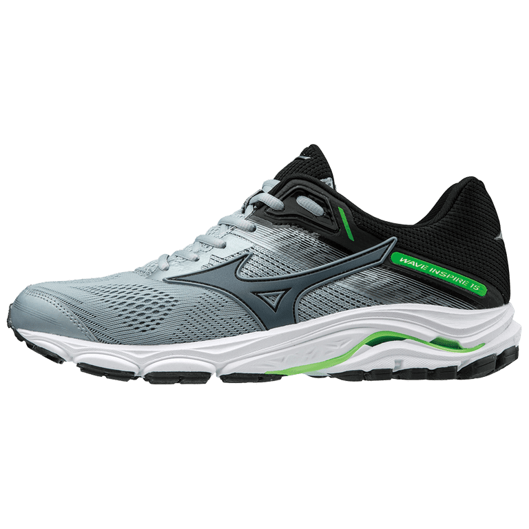 Mizuno Men s Wave Inspire 15 Running Shoe Size 10.5 Quarry Stormy Weather 9U9j Walmart