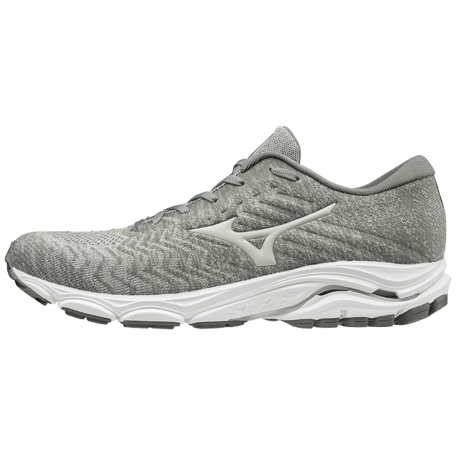 Mizuno Men's Wave Inspire 16 Waveknit™ Running Shoe, Size 12, Highrise-Glacier Gry (9K9a)
