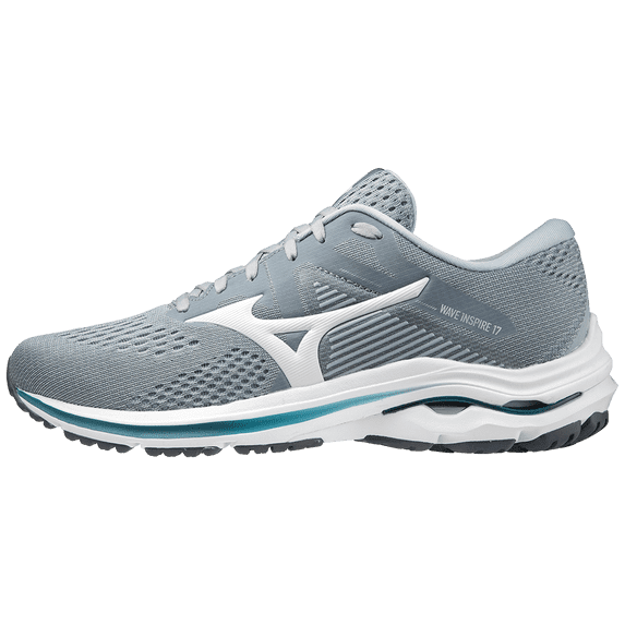 Mizuno Men's Wave Inspire 17 Running Shoe, Size 8, Sleet-White (Ee00)
