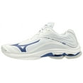 thumbnail image 1 of Mizuno Men's Wave Lightning Z6 Volleyball Shoe, Size 12, White-Navy (0051), 1 of 5