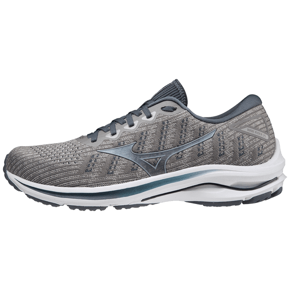 Mizuno Men's Wave Rider 25 Waveknit™ Running Shoe, Size 16, Drizzle-Antarctica (9Laa)