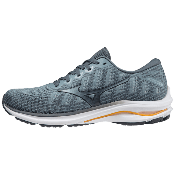 Mizuno Men's Wave Rider 25 Waveknit™ Running Shoe, Size 8.5, Trooper-Turbulence (Trtu)