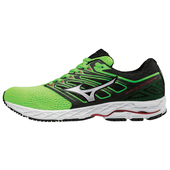 Mizuno Men's Wave Shadow Running Shoe, Size 8, Green Slime-White (4Z00)