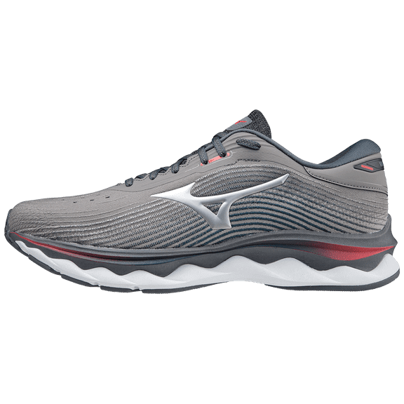 Mizuno Men's Wave Sky 5 Running Shoe, Size 8, Steel Grey (9M9m)