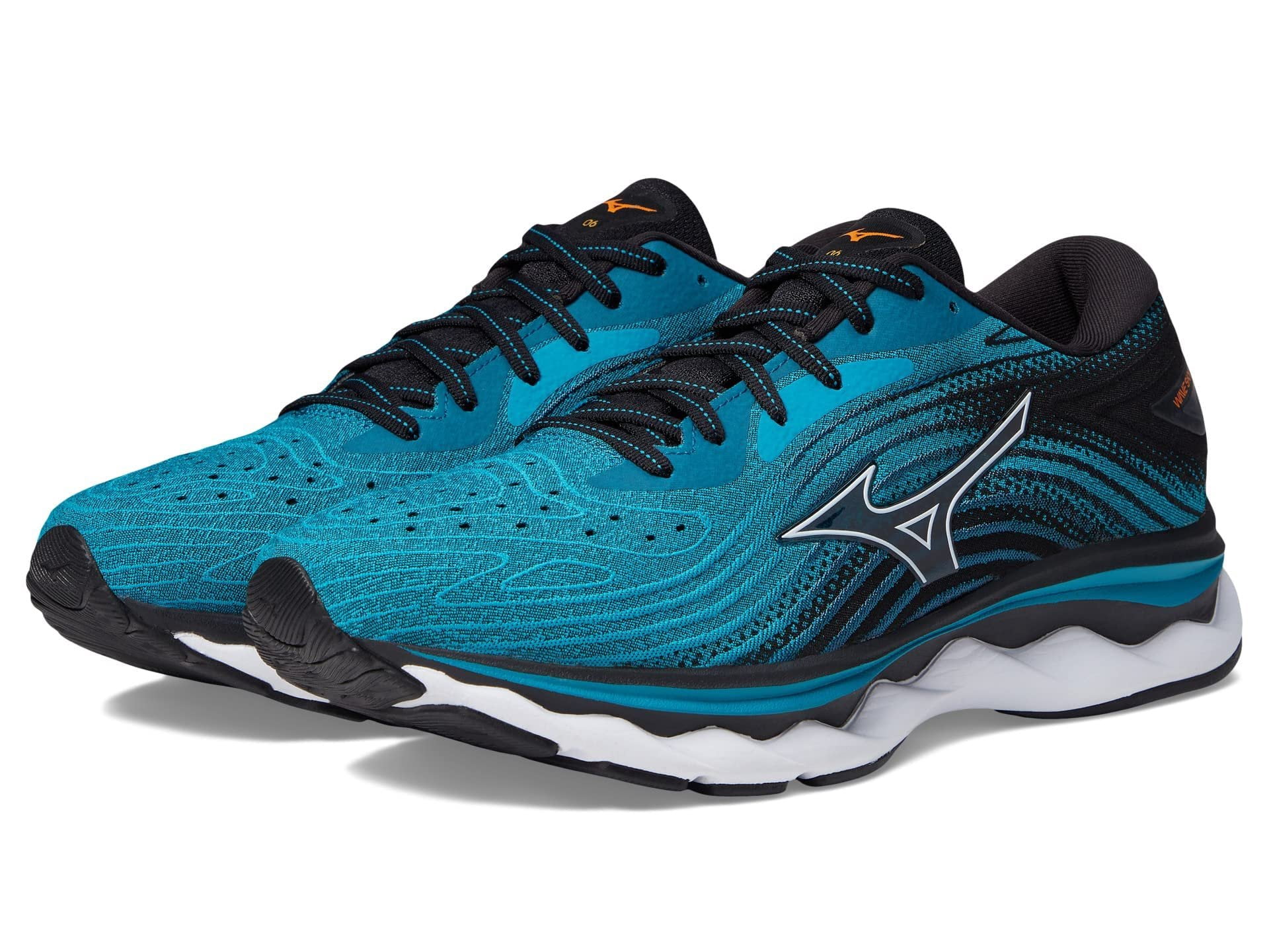 Mizuno Men\'s Wave Sky 6 Running Shoe, Turkish Sea/White, Size 11 US Amazon.com: Mizuno Men main image 2