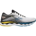thumbnail image 1 of Mizuno Men's Wave Sky 6 Running Shoe, Size 12, White-Cyber Yellow (0034), 1 of 5