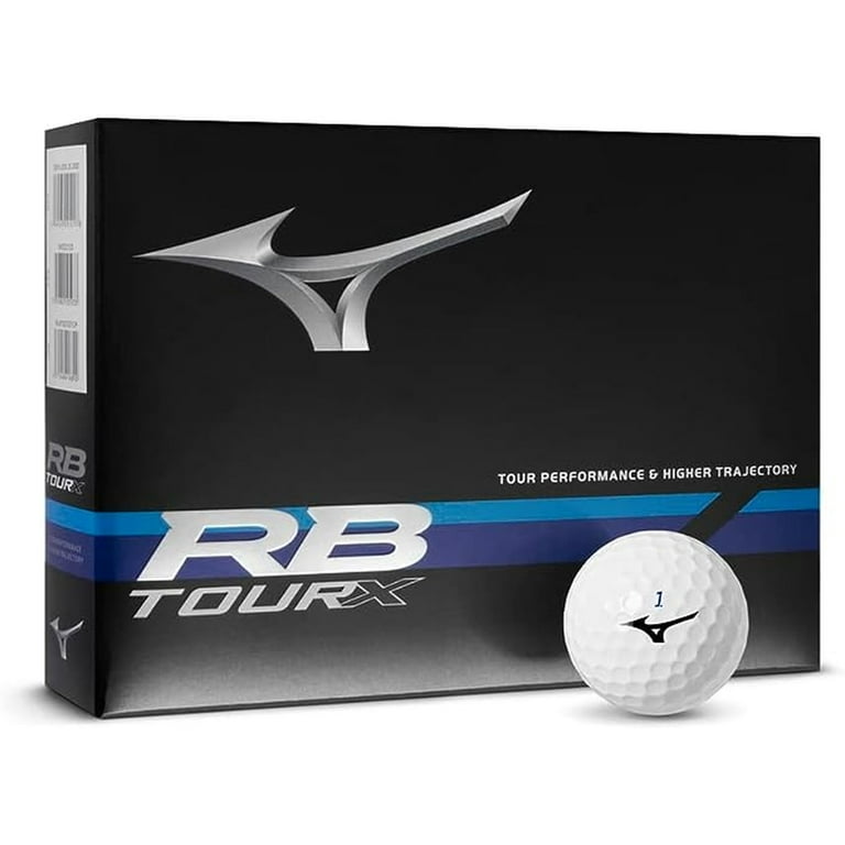 ミズノRBTOURボール Mizuno RB Tour X Golf Balls, 12 golf balls (1 Dozen), White