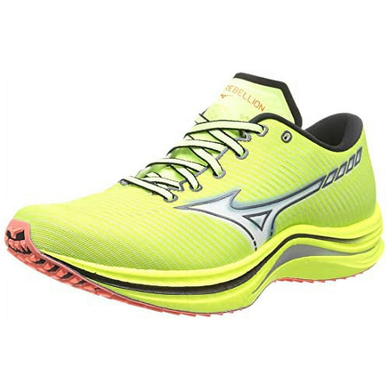 Mizuno Running Shoes Wave Rebellion Jogging Marathon Sports Training Lightweight Men s Lime x White x Pink 26.0 cm 2E