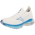 thumbnail image 1 of Mizuno Running Women's Wave Neo Wind Running Shoe, Undyed Wht-Peace Blue, 7, 1 of 7