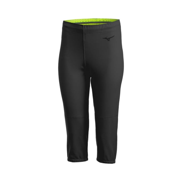 Mizuno Women's Stretch Unbelted Softball Pant, Size Medium, Black (9090