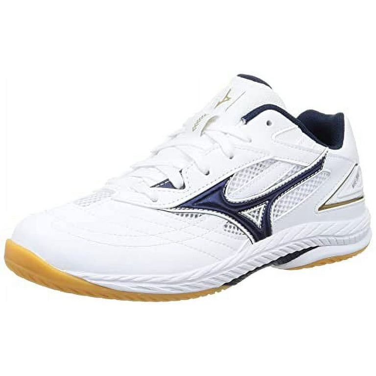 Mizuno Table Tennis Shoes Wave Drive 9 Lightweight Grip White x Navy x Gold  27.5 cm 2E 