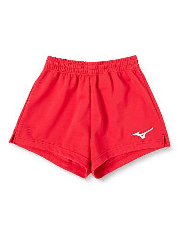 Mizuno V2MB8201 62 Women s Volleyball Wear Game Pants Sweat Absorbent Quick Drying Short Chinese Red XL