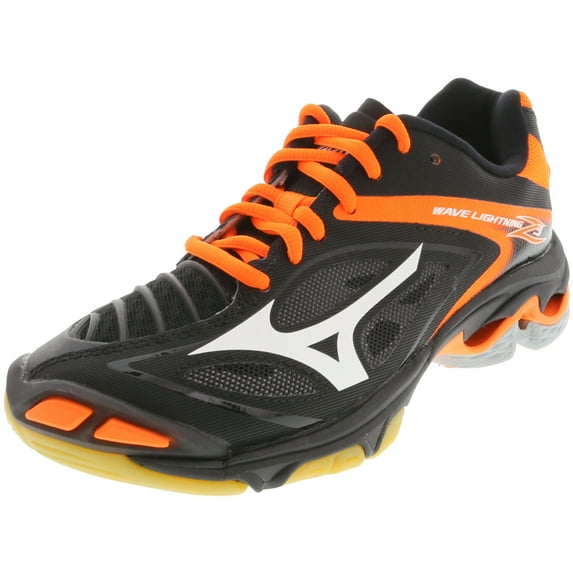 Mizuno Wave Lightning Z3 Volleyball Shoe - 10.5M - Black / White / Orange