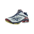 thumbnail image 1 of Mizuno Wave Lightning Z3 Volleyball Shoe - 6.5M - Blue / White / Red, 1 of 3
