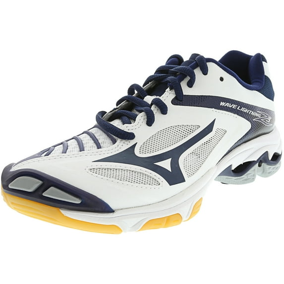 Mizuno Wave Lightning Z3 Volleyball Shoe - 9.5M - White / Navy / Black