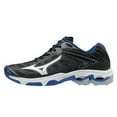 thumbnail image 1 of Mizuno Wave Lightning Z5 Women's Volleyball Shoe, Size 12, Black-Royal (9052), 1 of 7