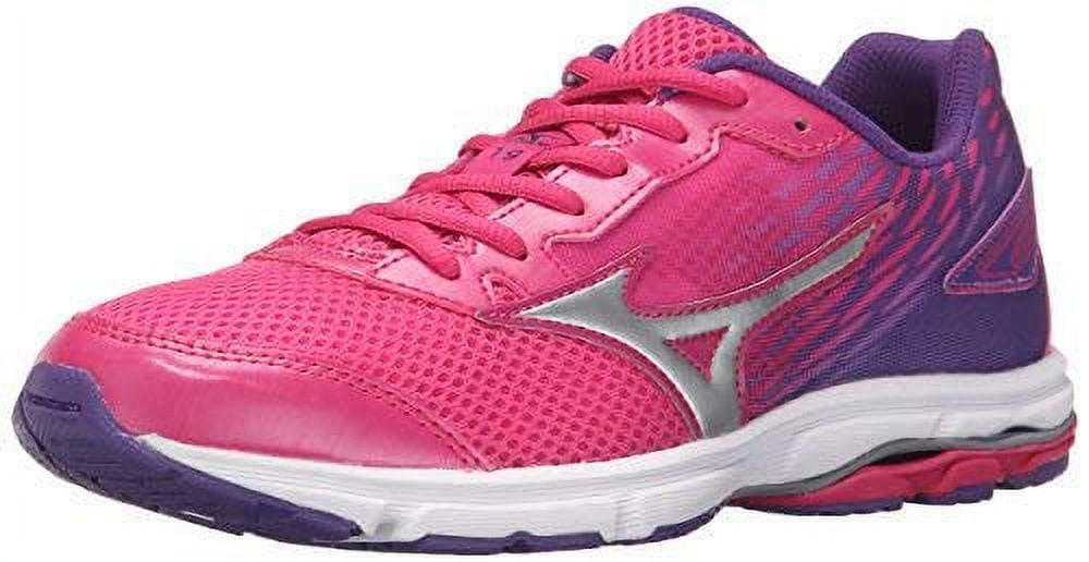 Mizuno Wave Rider 19 Junior Fuchsia Purple Silver 6.5 B US Big Kid Walmart