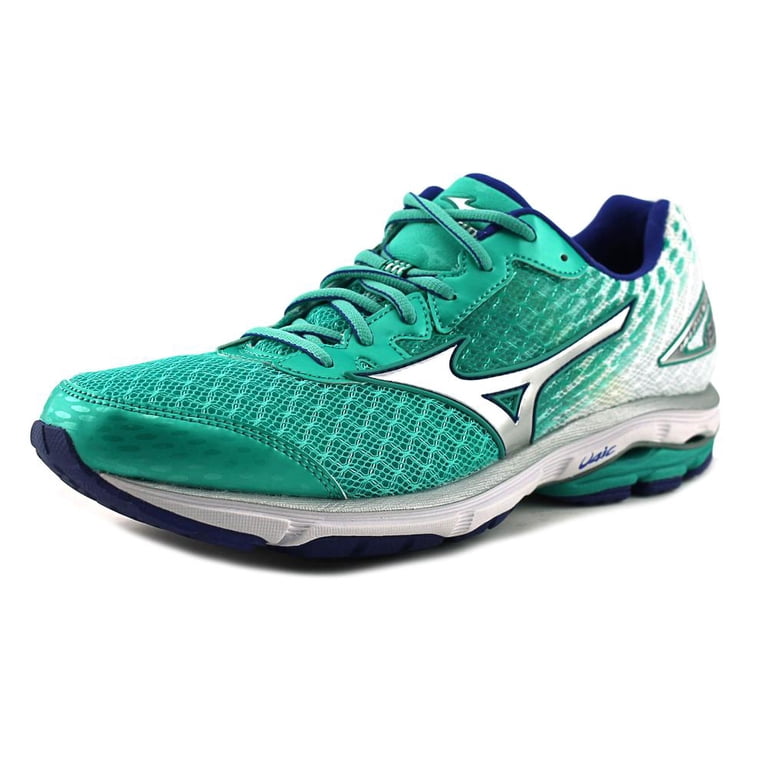 Mizuno Wave Rider 19 Women Round Toe Synthetic Green Running Shoe