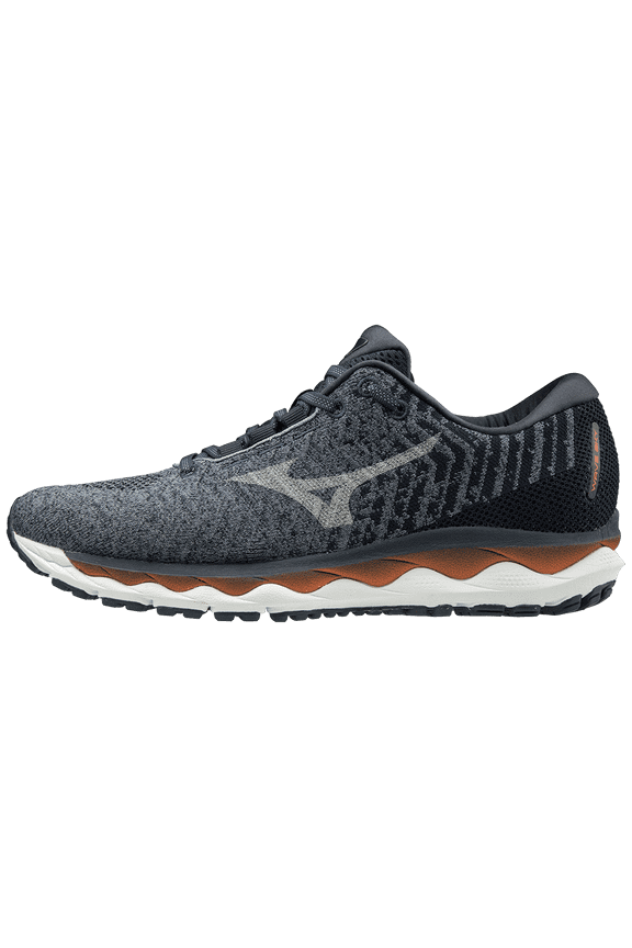 Mizuno Wave Sky Waveknit⢠3 Men's Running Shoe, Size 13, Flintstone-Vapor Bl (9Zvb)