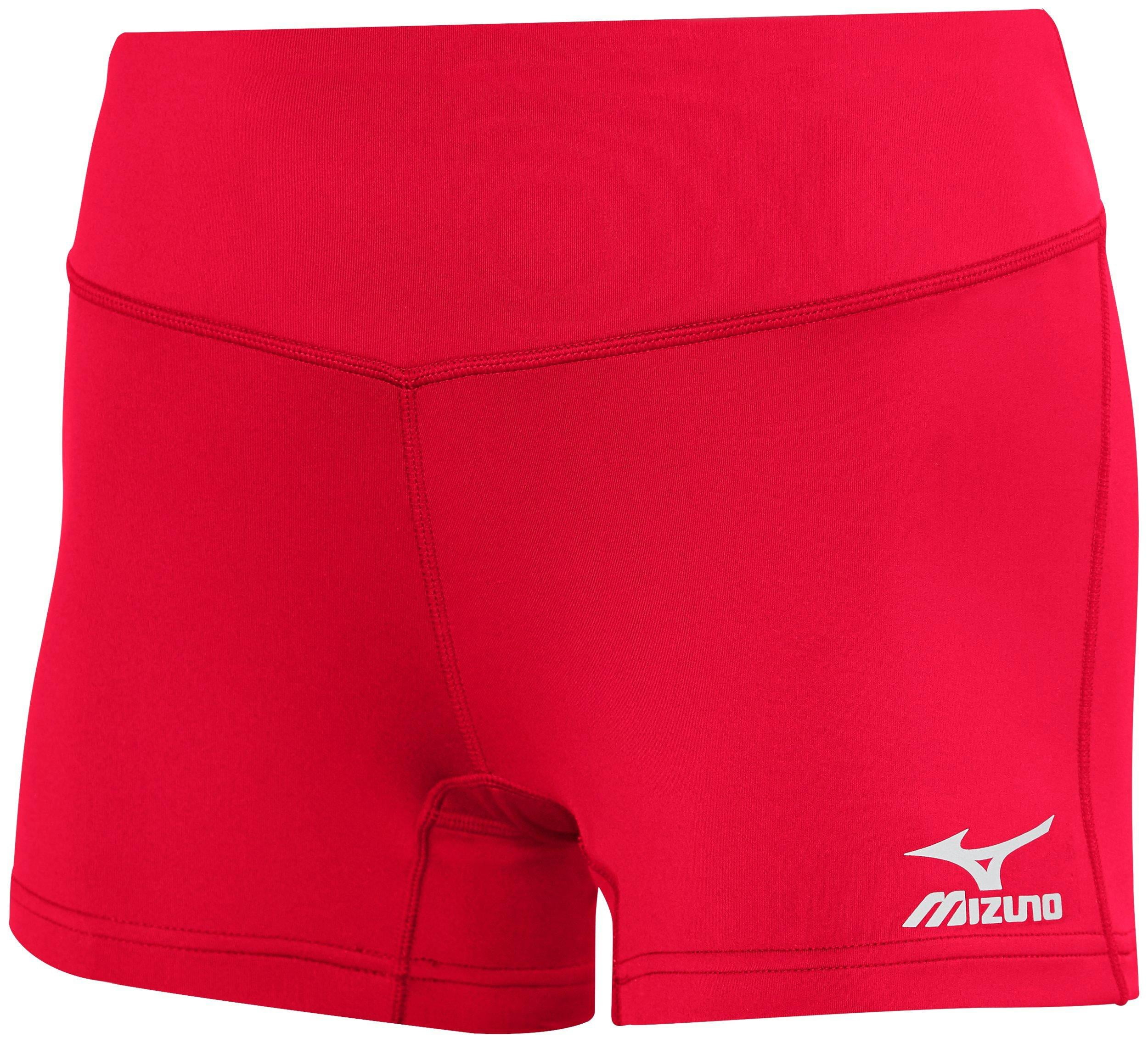 Mizuno Victory 3.5 Inseam Volleyball Shorts, Size Large, Red (1010)