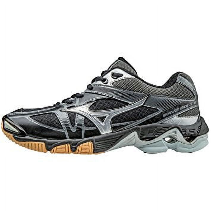 Mizuno Women s Wave Bolt 6 Volleyball Shoes Black Silver 7.5 B US