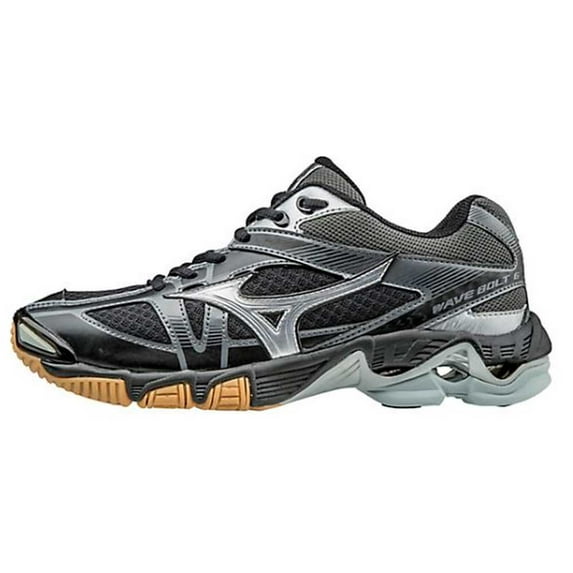 Mizuno Women's Wave Bolt 6 Volleyball Tennis Shoe 430224 (Black/Silver, 11)