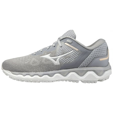 Mizuno Women's Wave Horizon 5 Running Shoe, Size 6, Slvr Filgre-Barly Bl (7Bbb)
