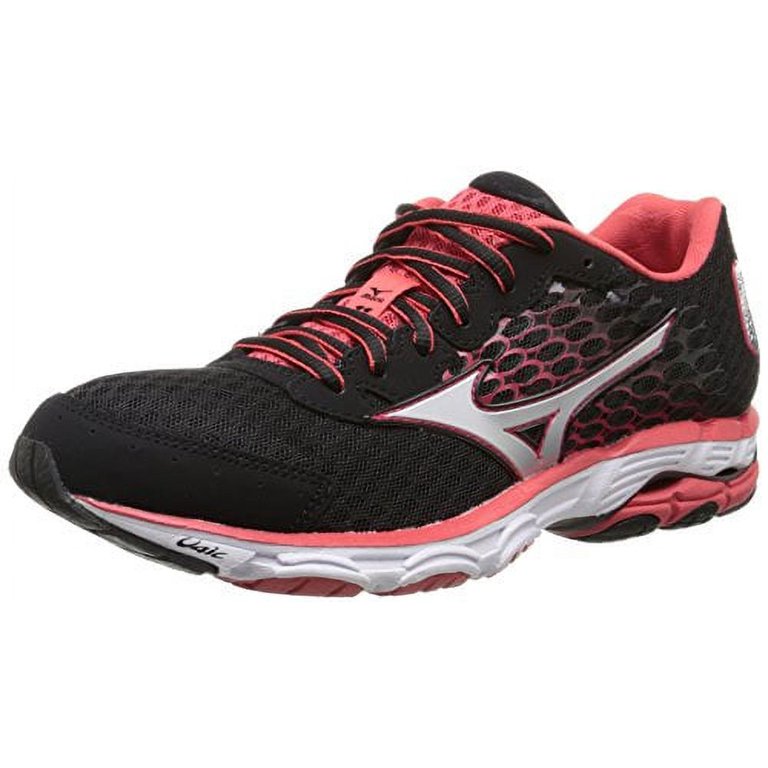 Mizuno Women s Wave Inspire 11 Running Shoe Black Cayenne Silver