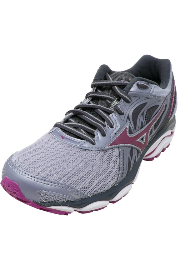 Mizuno Women's Wave Inspire 14 Dapple Grey / Purple Clover Ankle-High Running - 6M