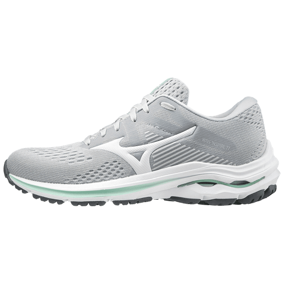 Mizuno Women's Wave Inspire 17 D Running Shoe, Size 7, Harbor Mist-White (Hm00)