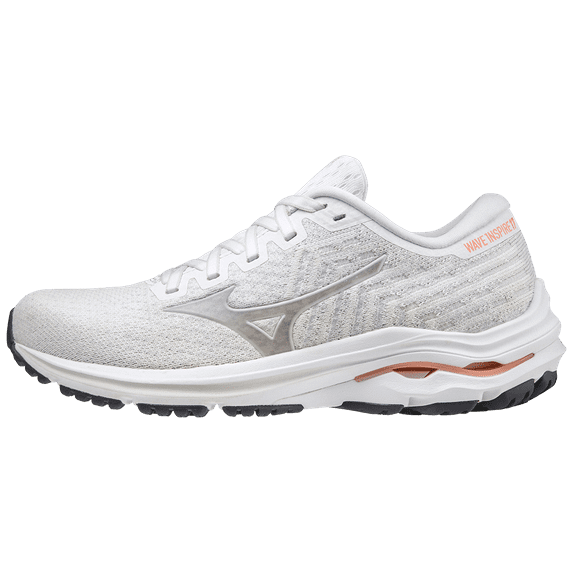Mizuno Women's Wave Inspire 17 Waveknit™ Running Shoe, Size 6.5, White-Nimbus Cloud (000A)