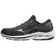 thumbnail image 1 of Mizuno Women's Wave Inspire 17 Waveknit™ Running Shoe, Size 7, Black-Platinum Gold (907A), 1 of 6