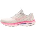 thumbnail image 1 of Mizuno Women's Wave Inspire 19 Running Shoe, Size 8.5, Snw Wht-High-Vs Pnk (0D1v), 1 of 1