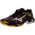 thumbnail image 1 of Mizuno Women's Wave Lightning Z Black/Silver/Yellow Ankle-High Volleyball Shoe - 6M, 1 of 3