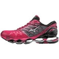 thumbnail image 1 of Mizuno Women's Wave Prophecy 7 Running Shoe, Size 9, Bright Rose-Silver (1Y73), 1 of 3