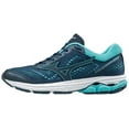 thumbnail image 1 of Mizuno Women's Wave Rider 22 Running Shoe, Size 6, Blue Wing Teal (Bwbw), 1 of 4