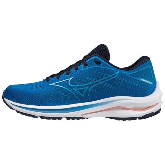 Mizuno Women's Wave Rider 25 Running Shoe, Size 12, Imperial Bl-Vivid Bl (5Rvd)