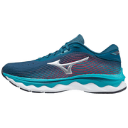 Mizuno Womens Wave Sky 5 Running Shoe, Size 11, Legion Blue-Silver Lg73