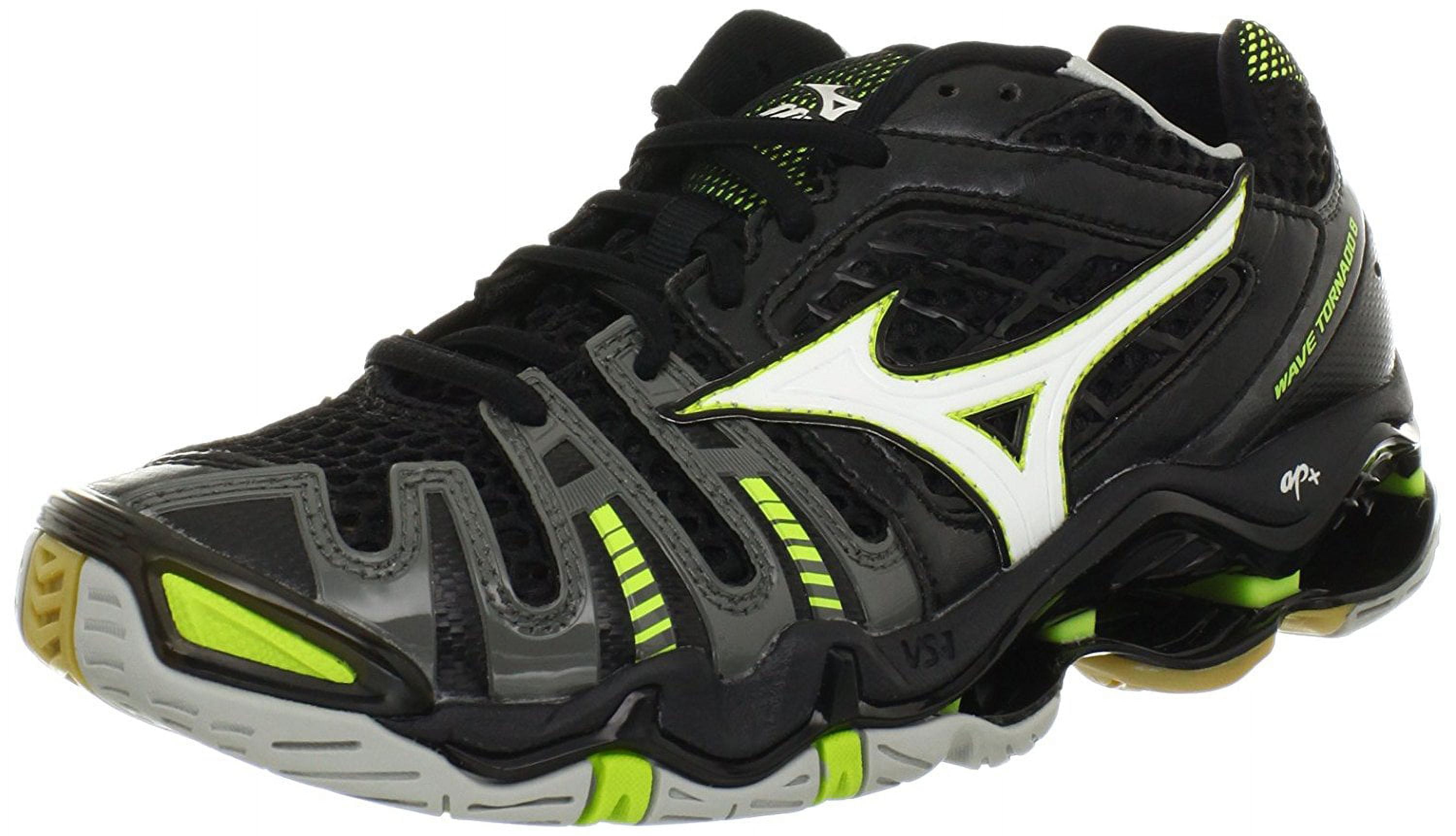 Mizuno Women's Wave Tornado 8 Volleyball Shoe,Black/White,6.5 M US
