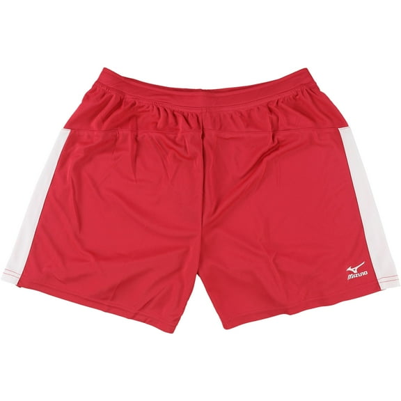 Mizuno Womens DryLite Volleyball Athletic Workout Shorts, Red, Large
