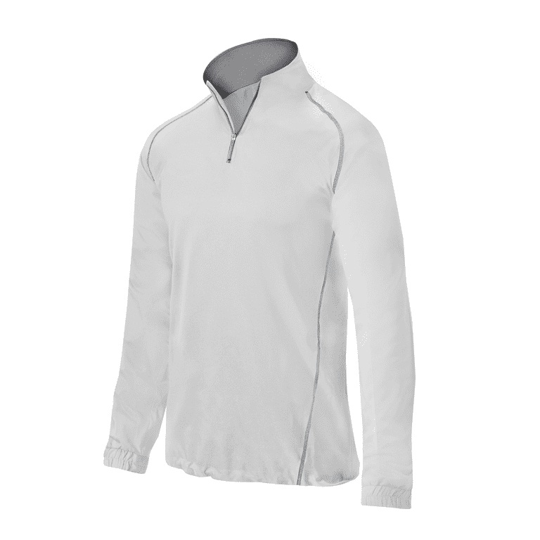 Mizuno Youth Boy s Comp 1 4 Zip Pullover Size Medium White 0000