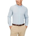 thumbnail image 1 of Mizzen+Main Men's Performance Dress Shirt Classic Fit - Machine Wash, Four-Way Stretch, Wrinkle Free - Leeward Collection (Light Blue Solid, Large), 1 of 7