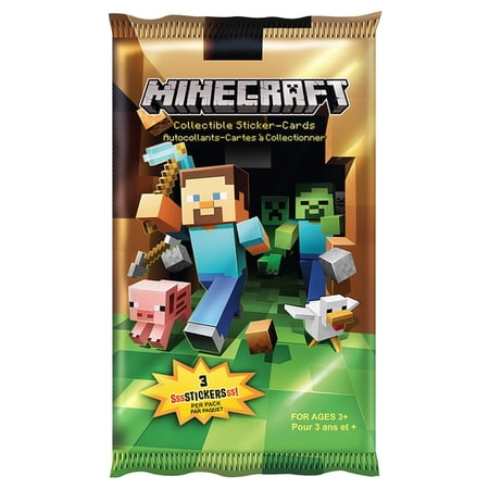 Mj Holding Minecraft Sticker Cards 2pk Blister