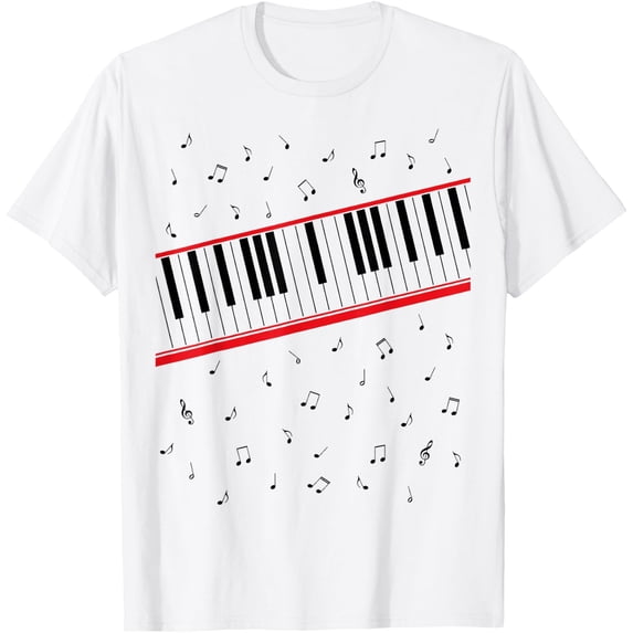 Mj Piano Shirt WHITE Unisex S-5XL Hot Trending Shirt, Vintage Birthday Gift