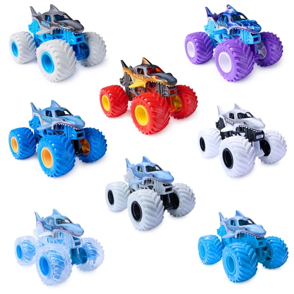Monster Jam, Megalodon Monster Truck 1:64 Scale Die-Cast Vehicle (1 Car; Styles May Vary, Items May Not be Pictured)