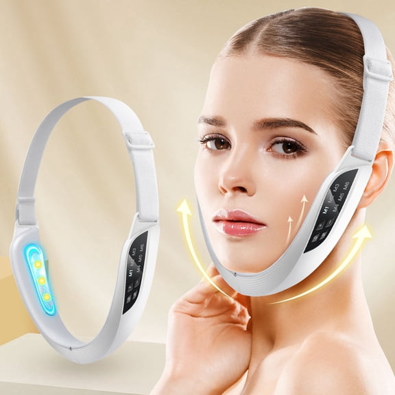 Mjdoas Facial Lifting Device, V-Face Massager for Jawline and Chin, Electric Face Sculpting Machine with 6 Modes and 8 Adjustable Intensities, Usb Rechargeable Skin Tightening Beauty Device