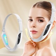 Mjdoas Facial Lifting Device, V-Face Massager for Jawline and Chin, Electric Face Sculpting Machine with 6 Modes and 8 Adjustable Intensities, Usb Rechargeable Skin Tightening Beauty Device